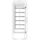 COMBISTEEL - Congélateur 1 porte en verre