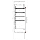 COMBISTEEL - Congélateur 2 portes en verre
