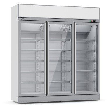 COMBISTEEL - Congélateur 3 portes en verre