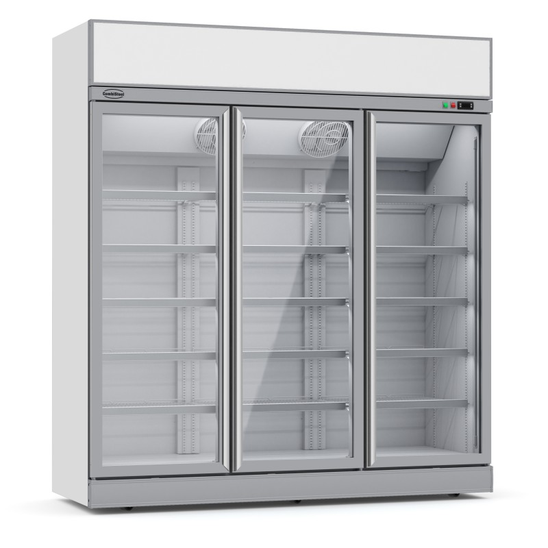 COMBISTEEL - Congélateur 3 portes en verre