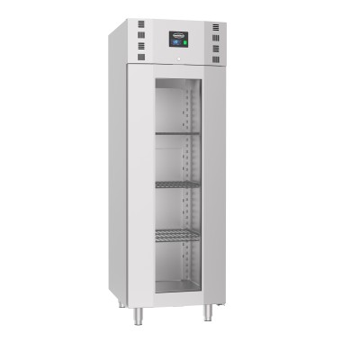 COMBISTEEL - Congélateur inox porte en verre mono block 700 l