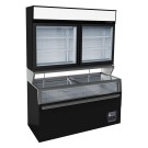 COMBISTEEL - Chambre murale froide/frigorifiques noir 2 portes en verre