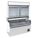 COMBISTEEL - Chambre murale frigorifiques blanc 2 portes en verre