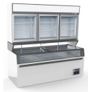 COMBISTEEL - Chambre murale frigorifiques blanc 3 portes en verre