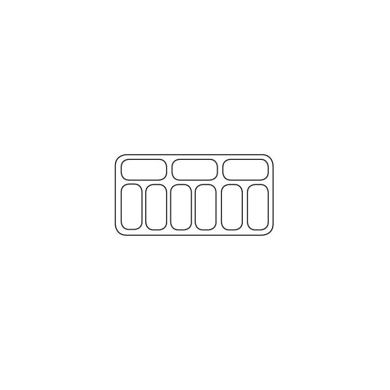 COMBISTEEL - Vitrine à creme glacée bali 9x5 ltr