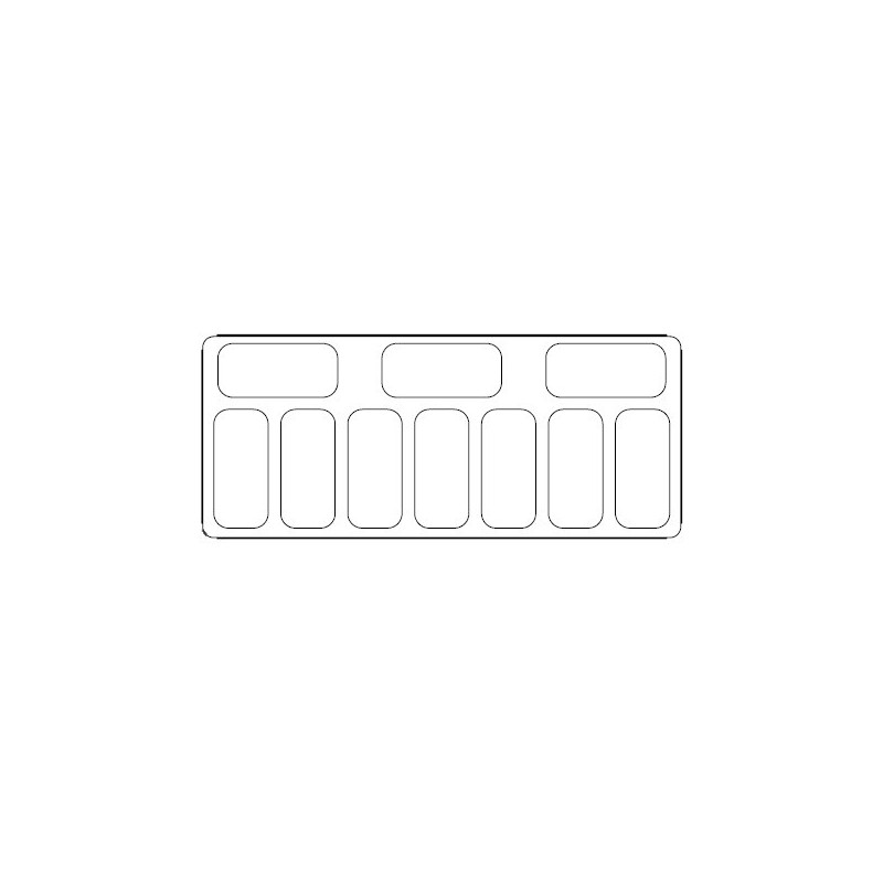 COMBISTEEL - Vitrine à creme glacée curacao 10x5 ltr