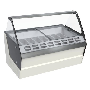 COMBISTEEL - Vitrine à crème glacée hawai 16 x 5 l