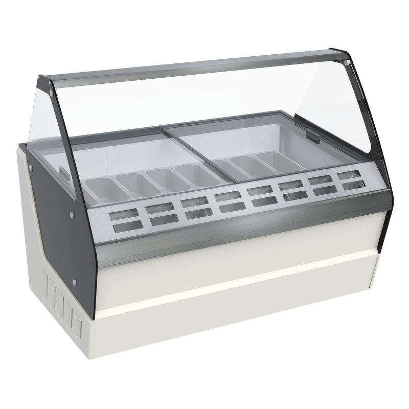 COMBISTEEL - Vitrine à crème glacée hawai 16 x 5 l