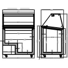 COMBISTEEL - Vitrine à crème glacée corsica 6x5 litres