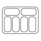 COMBISTEEL - Vitrine à crème glacée corsica 6x5 litres
