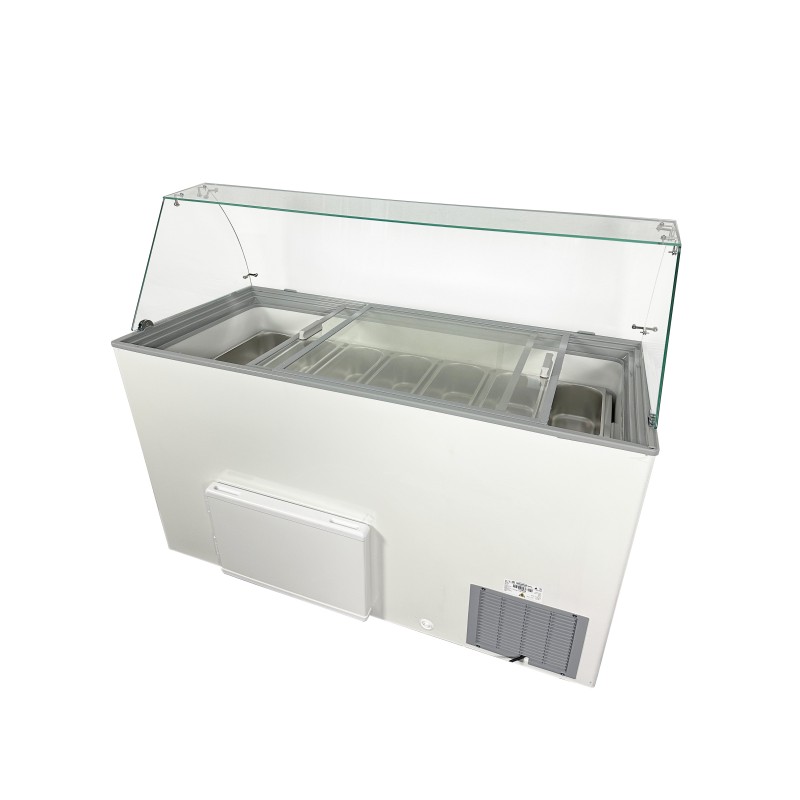 COMBISTEEL - Vitrine à crème glacée java 8 x 5 l