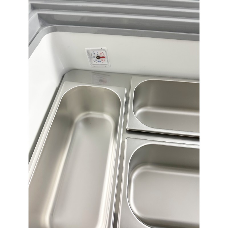 COMBISTEEL - Vitrine à crème glacée java 8 x 5 l
