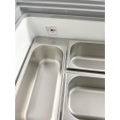 COMBISTEEL - Vitrine à crème glacée java 8 x 5 l