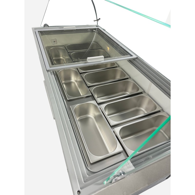 COMBISTEEL - Vitrine à crème glacée tenerife 10 x 5 l