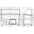 COMBISTEEL - Vitrine à crème glacée tenerife 10 x 5 l