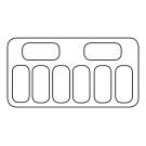 COMBISTEEL - Vitrine à crème glacée ibiza 8 x 5 l