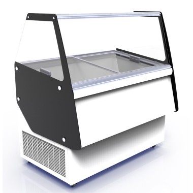 COMBISTEEL - Vitrine à crème glacée cuba 13 x 5 l