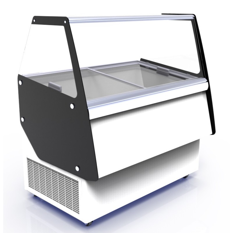 COMBISTEEL - Vitrine à crème glacée cuba 13 x 5 l