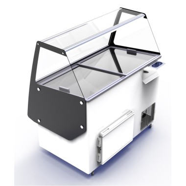 COMBISTEEL - Vitrine à crème glacée cuba 13 x 5 l