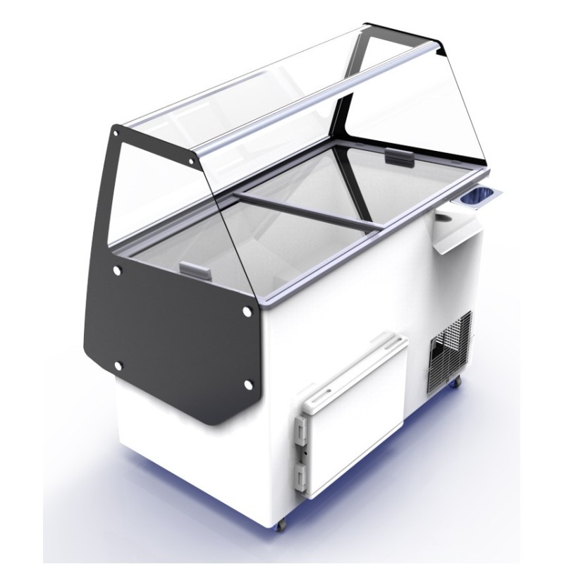 COMBISTEEL - Vitrine à crème glacée cuba 13 x 5 l