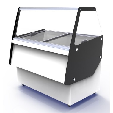 COMBISTEEL - Vitrine à crème glacée cuba 13 x 5 l