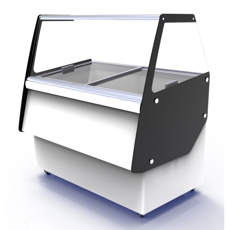 COMBISTEEL - Vitrine à crème glacée cuba 13 x 5 l