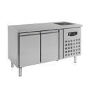COMBISTEEL - Table réfrigérée plonge 2 portes