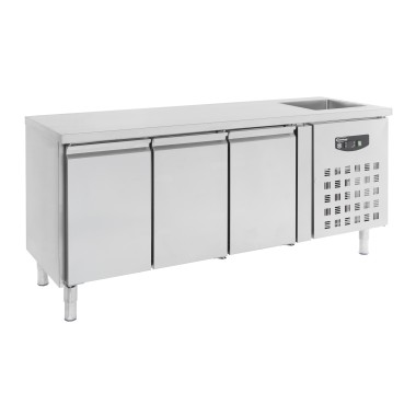 COMBISTEEL - Table réfrigérée plonge 3 portes