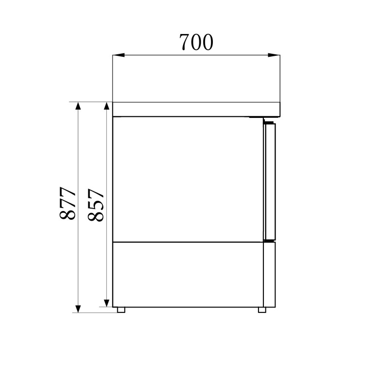 COMBISTEEL - Table réfrigérée 1 porte inox