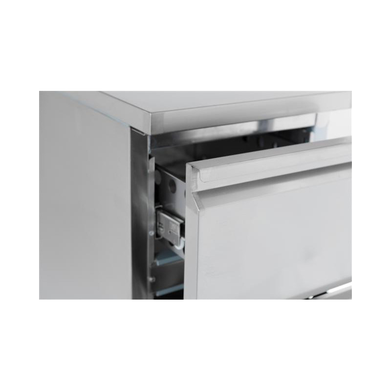 COMBISTEEL - Table réfrigérée inox 2 tiroirs