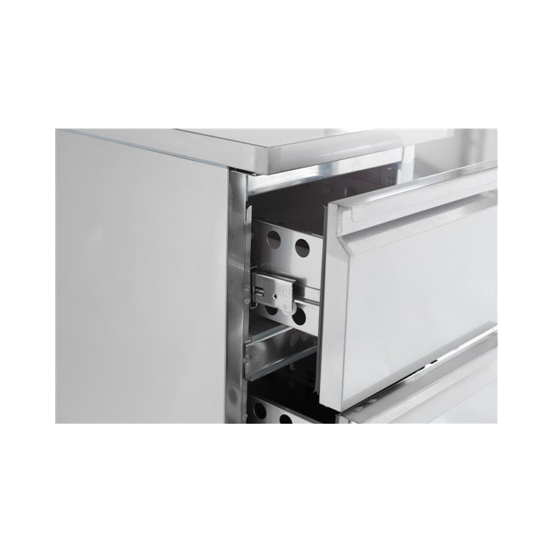 COMBISTEEL - Table réfrigérée inox 2 tiroirs