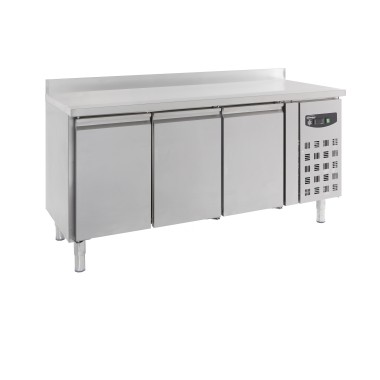 COMBISTEEL - Table réfrigérée bord relevé 3 portes