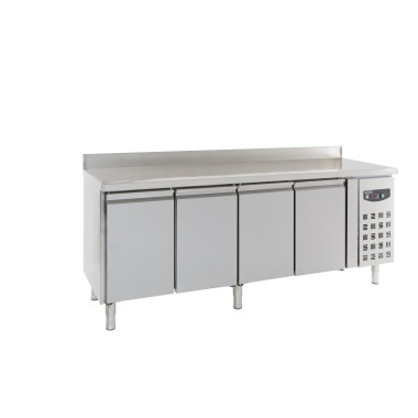COMBISTEEL - Table réfrigérée bord relevé 4 portes