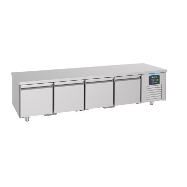COMBISTEEL - Table réfrigérée 600 haute 4 portes