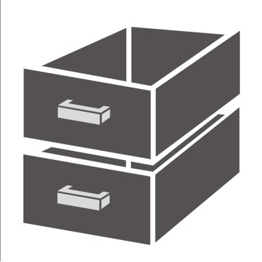 COMBISTEEL - Bloc de tiroirs 1/2 standard