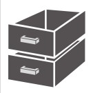 COMBISTEEL - Bloc de tiroirs 1/2 standard