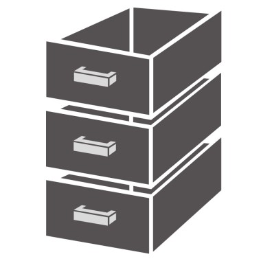 COMBISTEEL - Bloc de tiroirs 1/3 standard