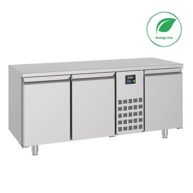 COMBISTEEL - 700 table réfrigérée 3 portes monoblock energy line