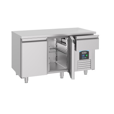 COMBISTEEL - Table réfrigérée 2 portes inox