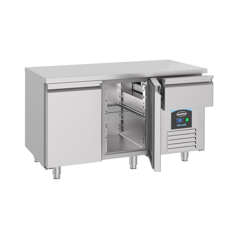 COMBISTEEL - Table réfrigérée 2 portes inox