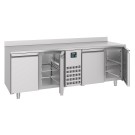 COMBISTEEL - Table réfrigérée bord relevé 4 portes mono block