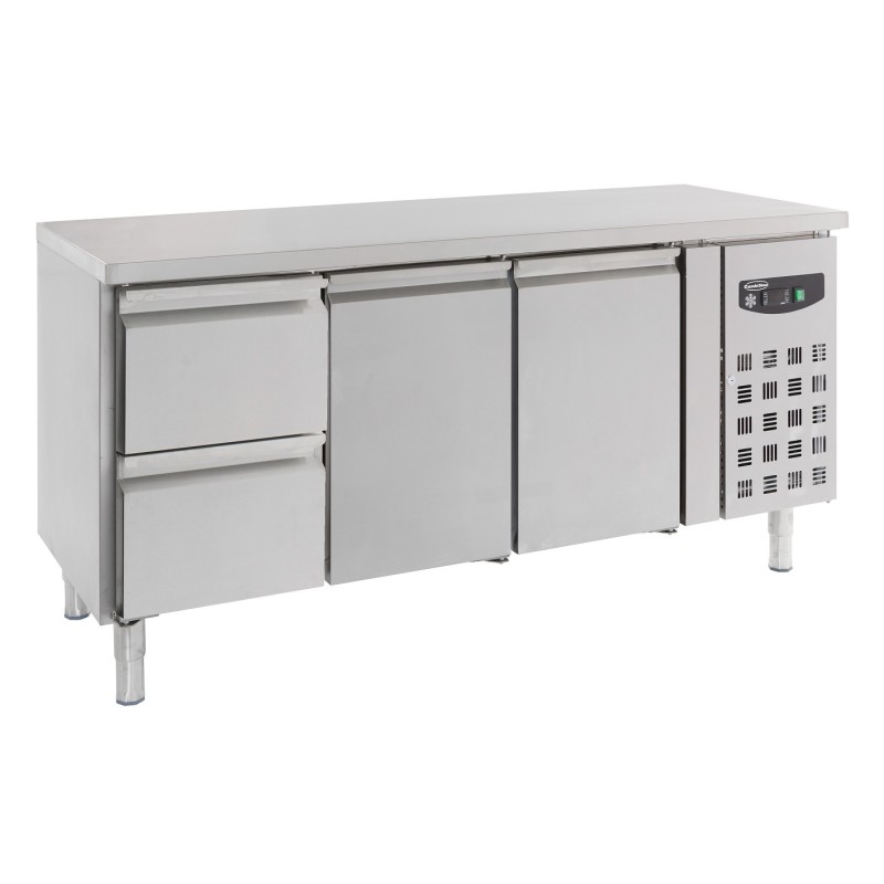 COMBISTEEL - Table réfrigérée 2 portes et 2 tiroirs