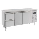 COMBISTEEL - Table réfrigérée 2 portes et 2 tiroirs