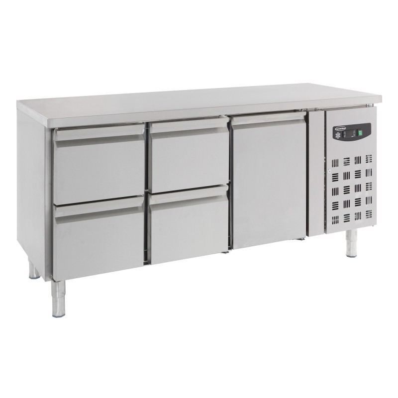 COMBISTEEL - Table réfrigérée 1 porte et 4 tiroirs
