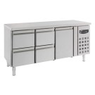 COMBISTEEL - Table réfrigérée 1 porte et 4 tiroirs