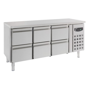 COMBISTEEL - Table réfrigérée 6 tiroirs