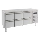 COMBISTEEL - Table réfrigérée 6 tiroirs