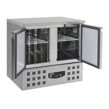 COMBISTEEL - Table réfrigérée 2 portes inox