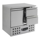 COMBISTEEL - Table réfrigérée 1 porte et 2 tiroirs