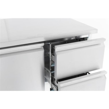 COMBISTEEL - Table réfrigérée 1 porte et 2 tiroirs